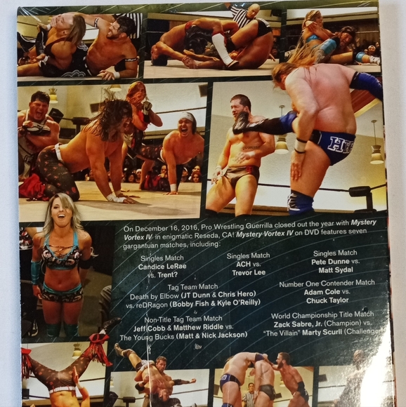 Pro Wrestling Guerrilla PWG DVD 2016 Mystery Vortex IV Adam Cole Zack Sabre Jr - Picture 2 of 3